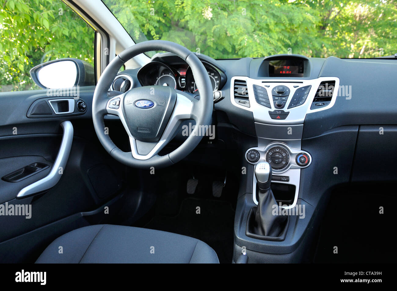 Ford Fiesta - MY 2008 - Popular German small city car, segment B - interior Stock Photo - Alamy