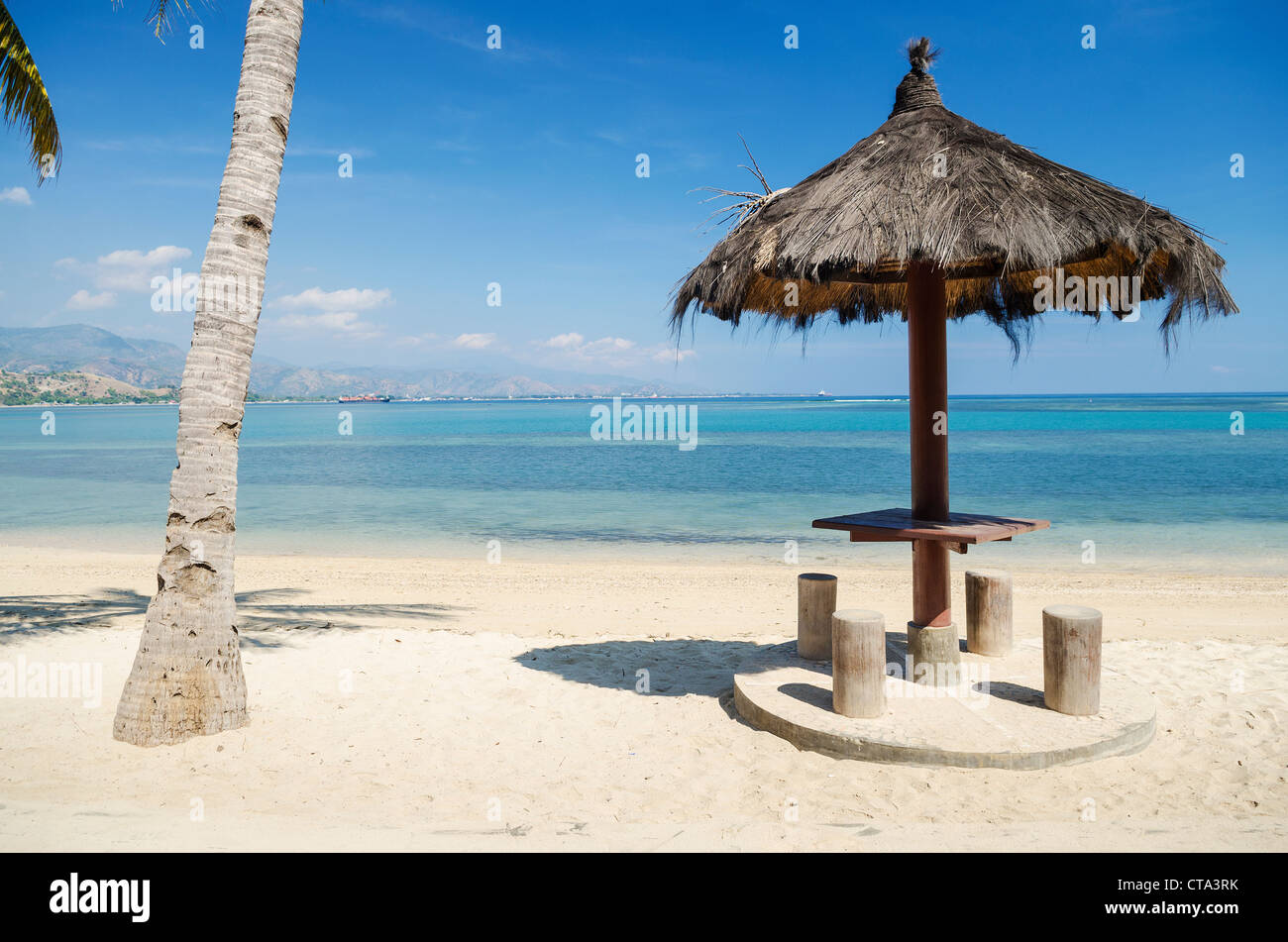 areia branca beach near dili east timor, timor leste Stock Photo