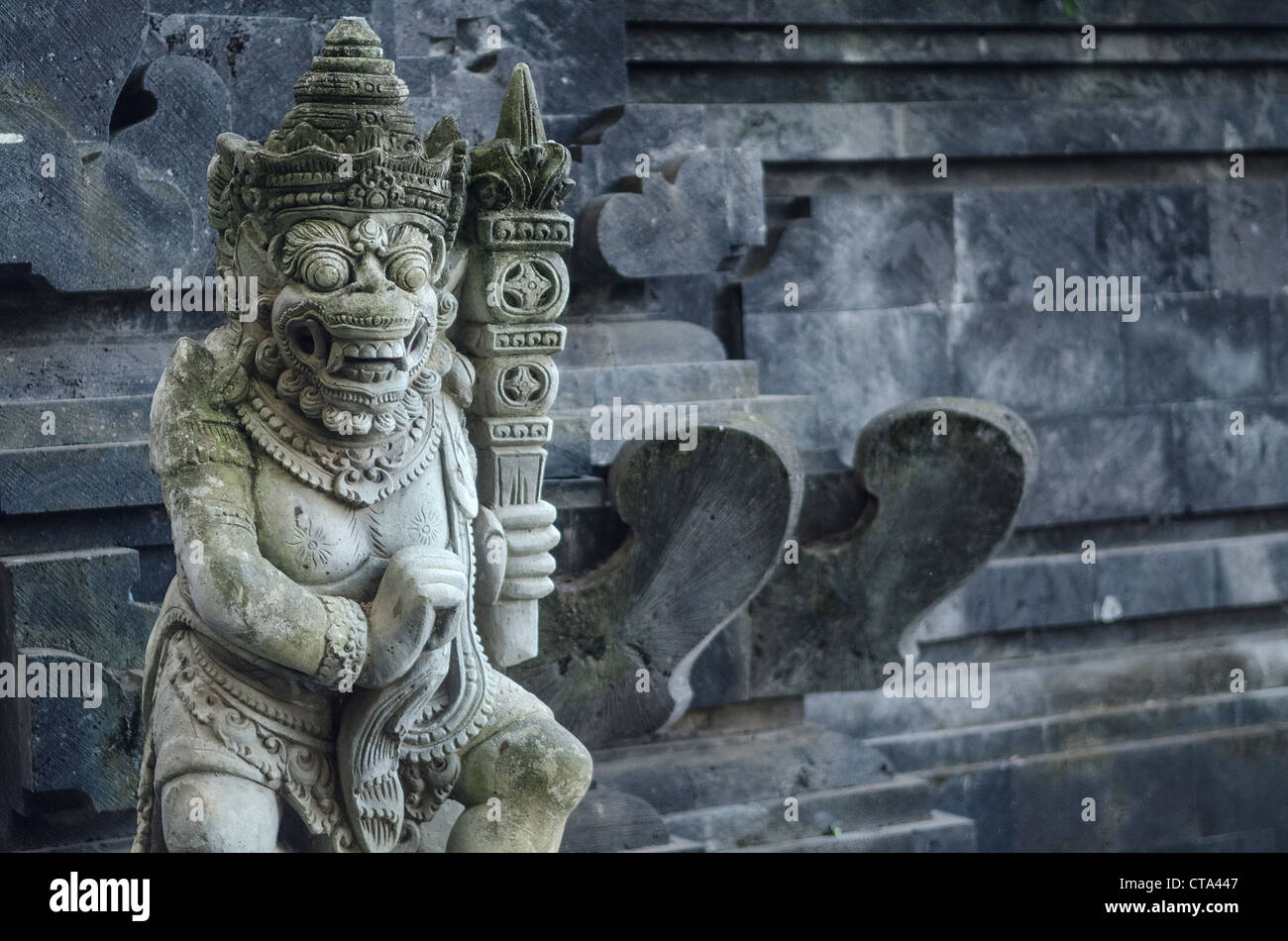 religious sculpture in temple bali indonesia Stock Photo
