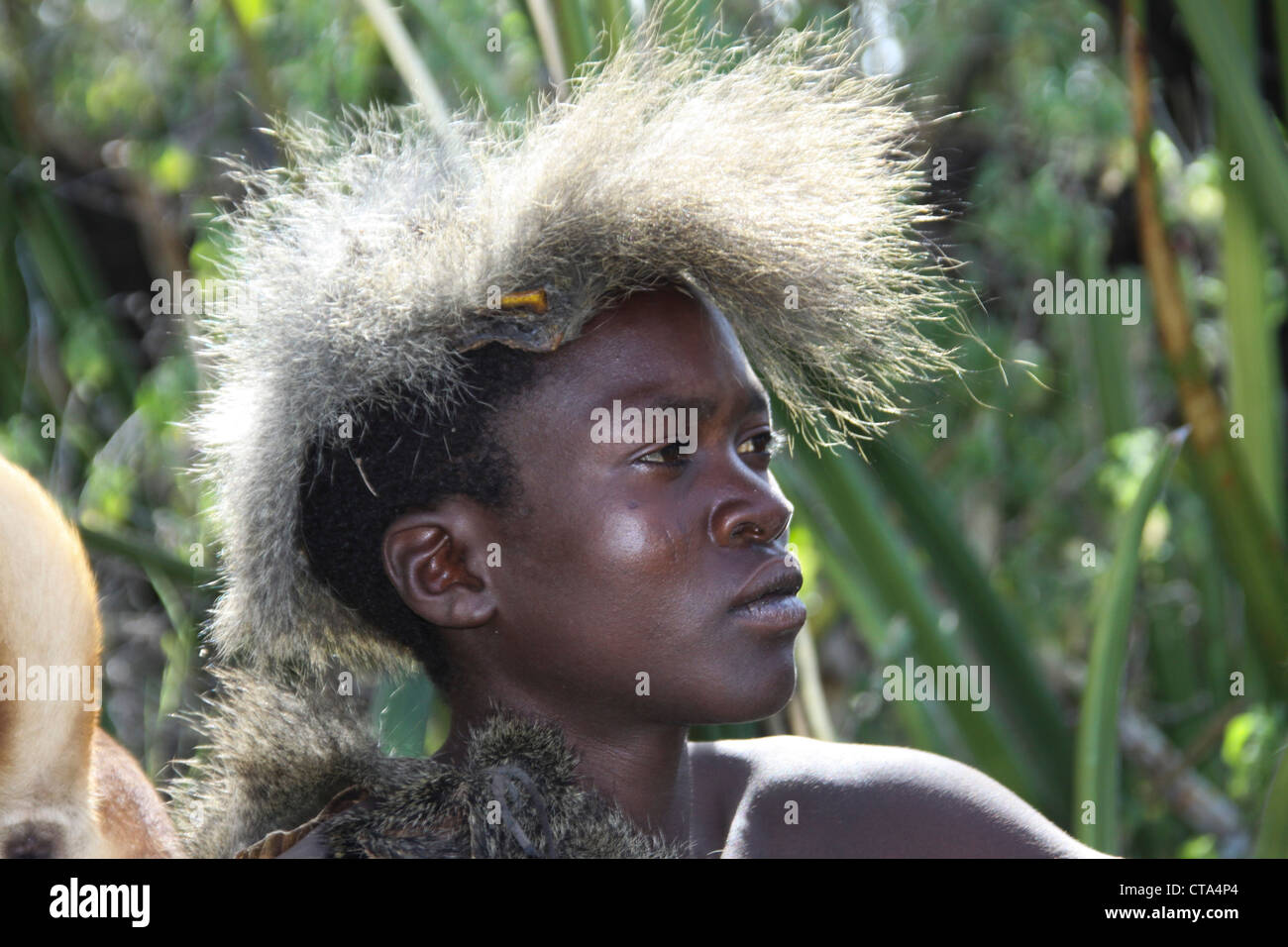 Coming of age ceremony Masai tribe, Tanzania. These young boys are being initiated into manhood Stock Photo