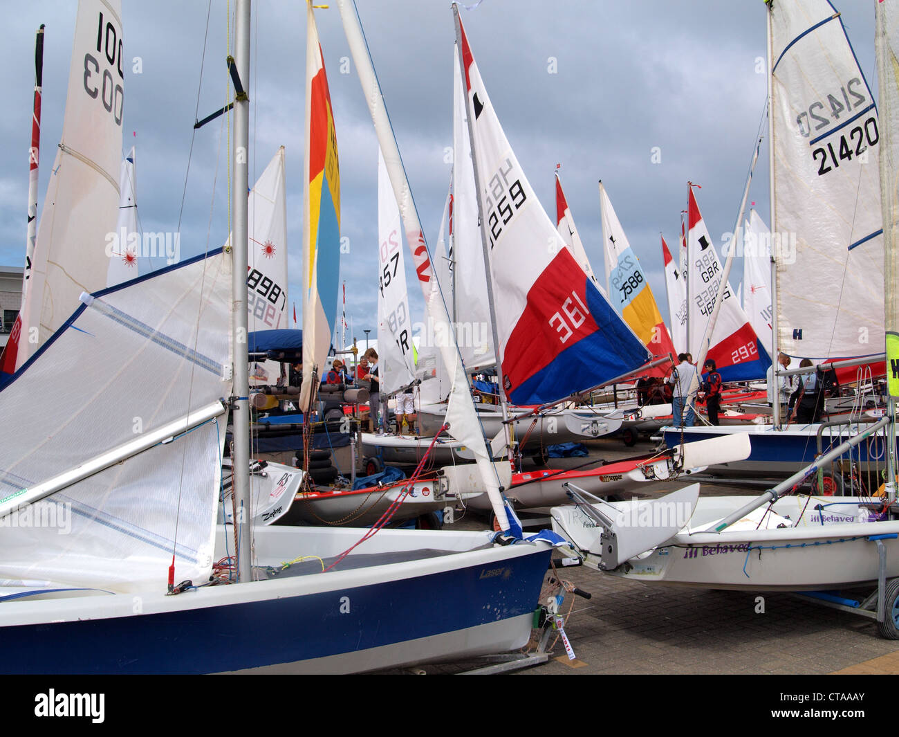 National Schools Sailing Association Regatta, Weymouth and Portland National Sailing Academy July 2012 Stock Photo