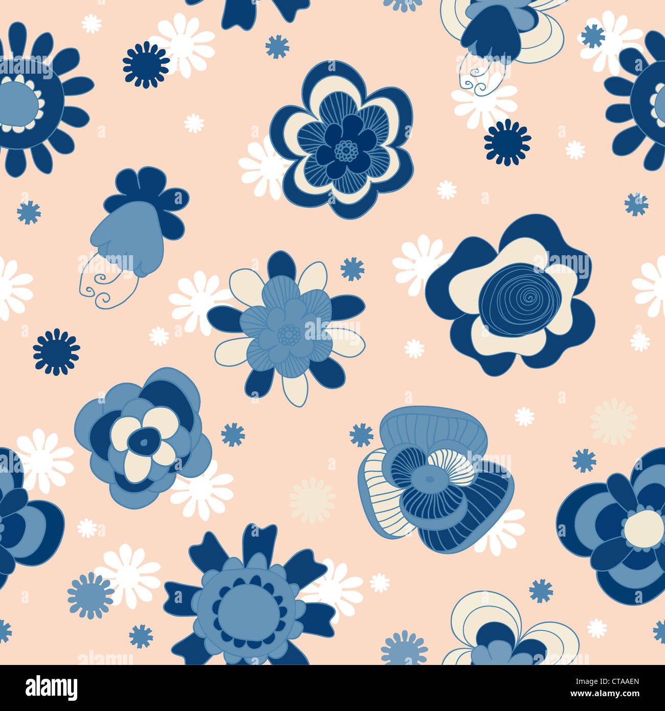 abstract seamless floral background vector illustration Stock Photo - Alamy