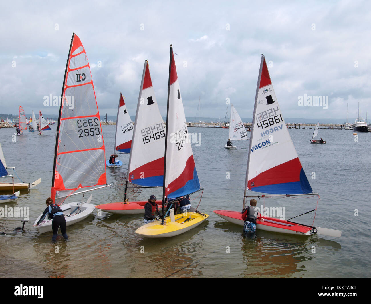National Schools Sailing Association Regatta, Weymouth and Portland National Sailing Academy, July 2012 Stock Photo
