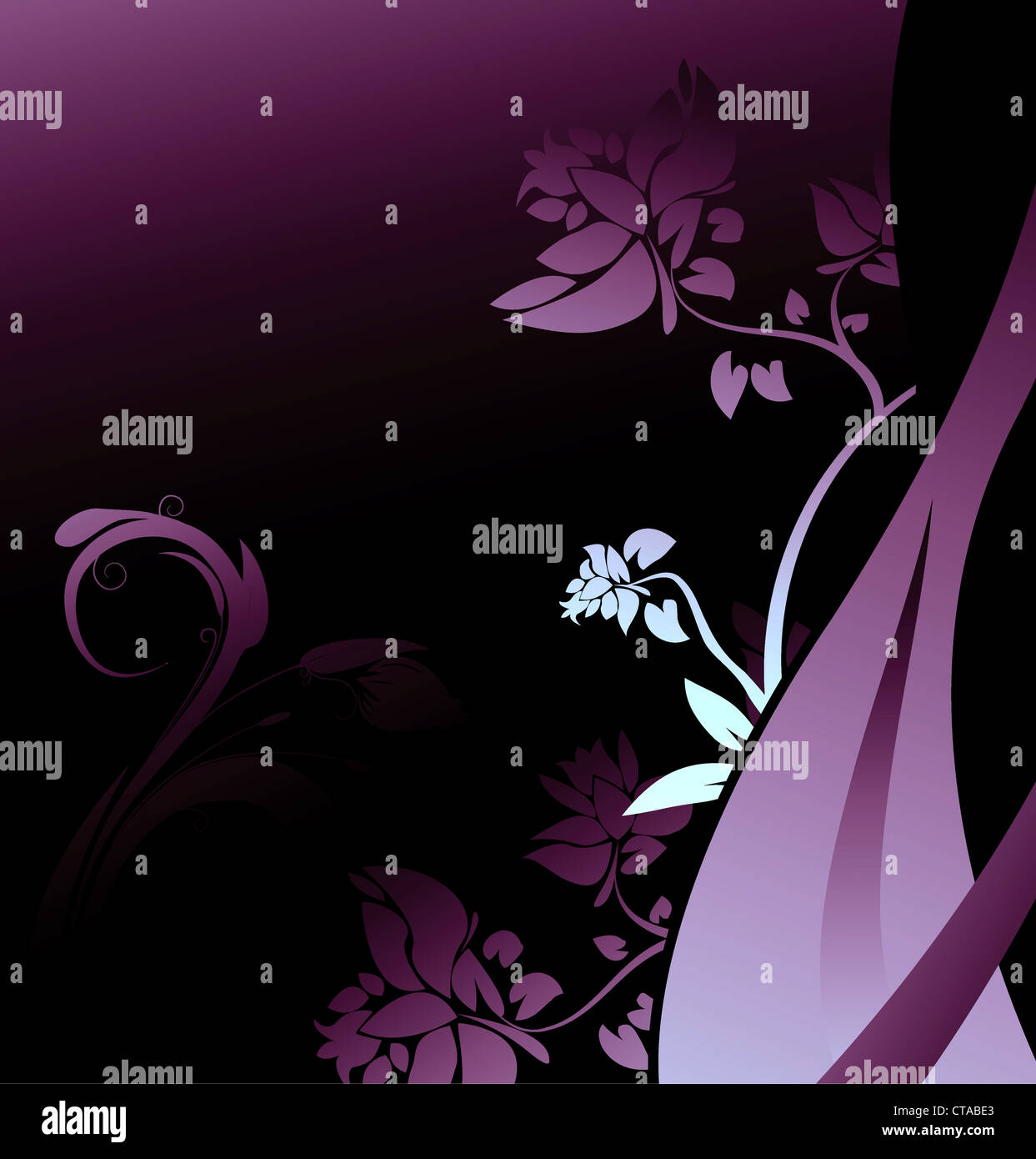abstract floral background vector illustration Stock Photo - Alamy