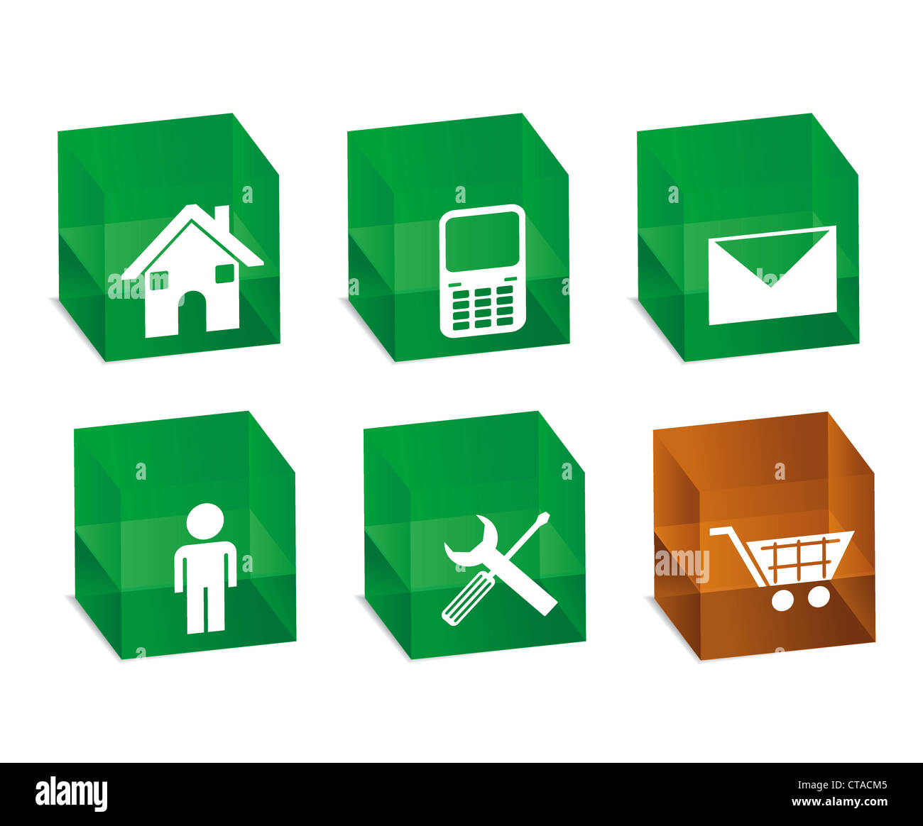 glossy buttons set vector illustration Stock Photo - Alamy