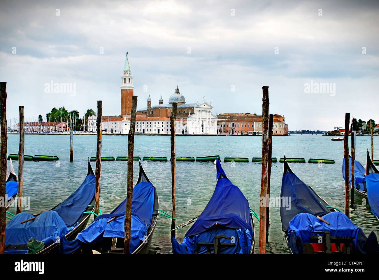 Gondolas in the venice Lagoon Stock Photo - Alamy