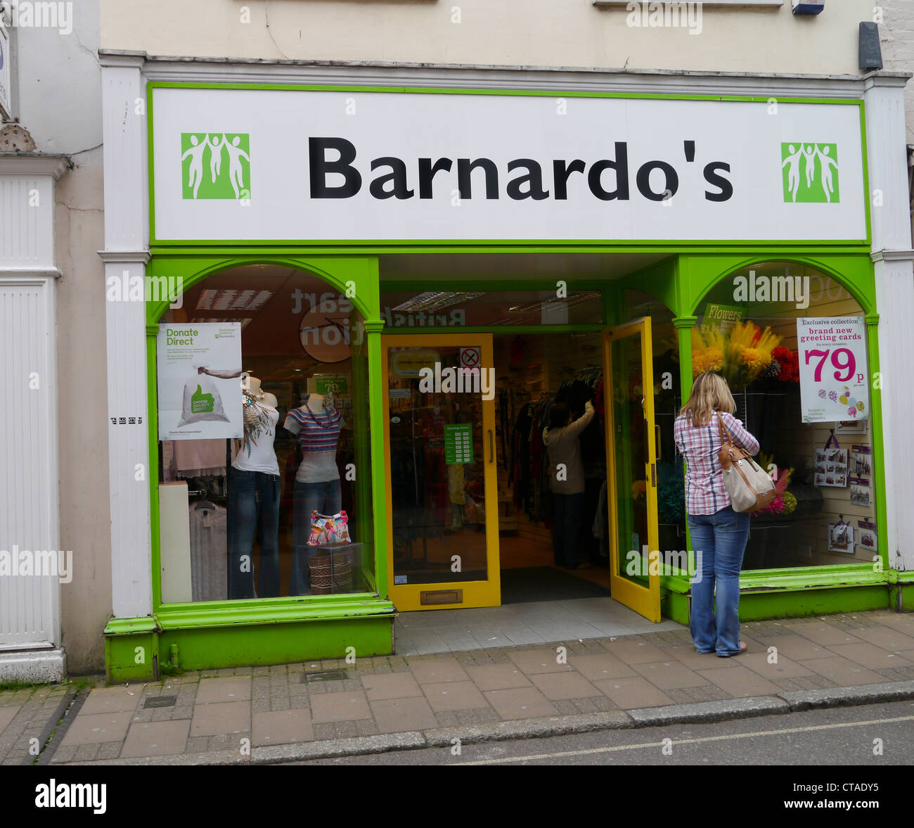 Barnado's charity shop hires stock photography and images Alamy