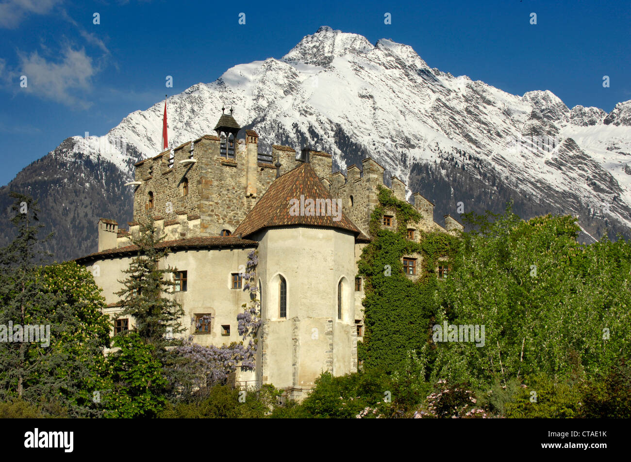 Forst Castle, near Meran, Vinschgau, South Tyrol, Trentino-Alto Adige, Italy Stock Photo
