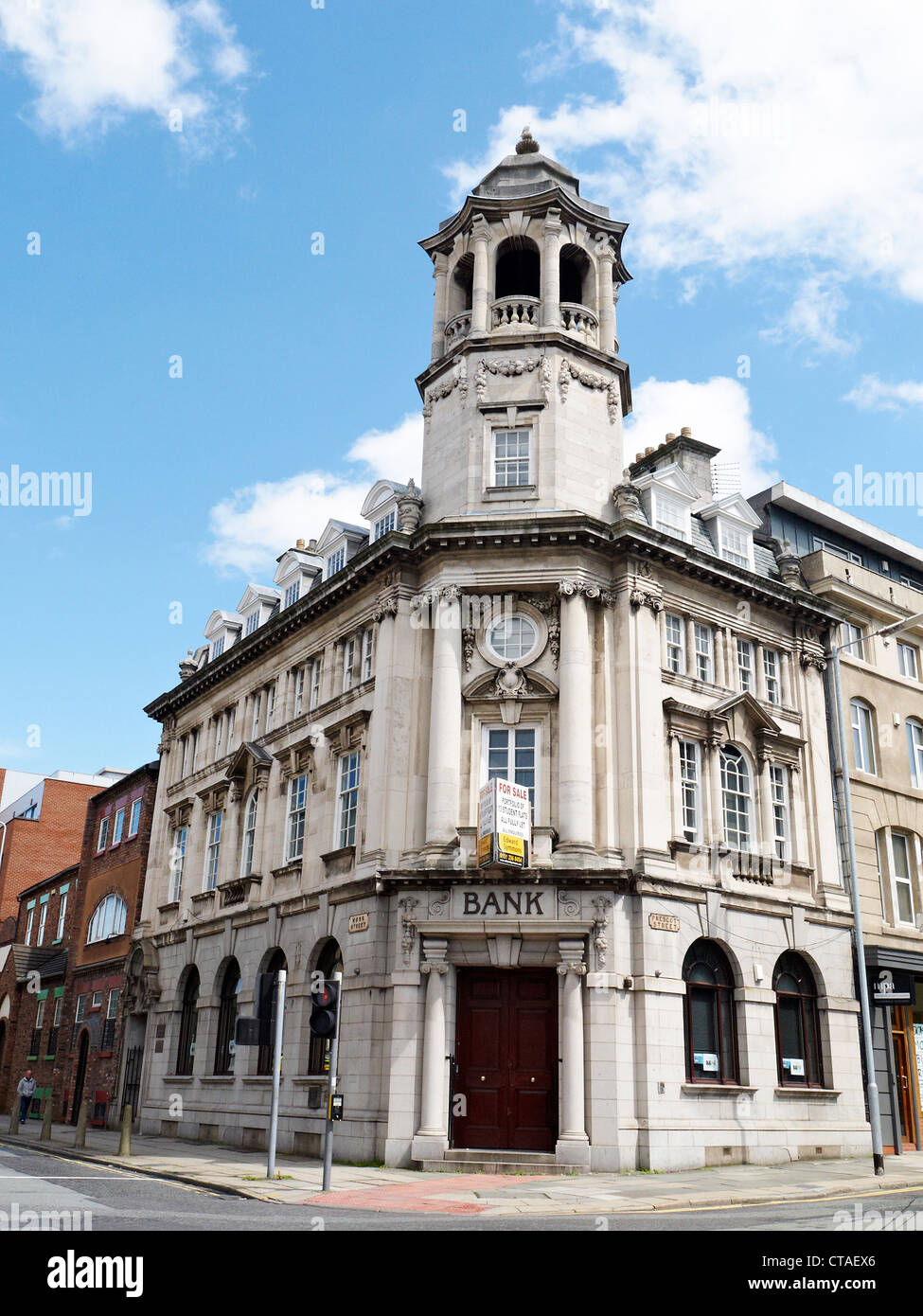 Former Bank of Liverpool, Martins Bank and Barclays Bank on Prescot Street in Liverpool UK Stock Photo
