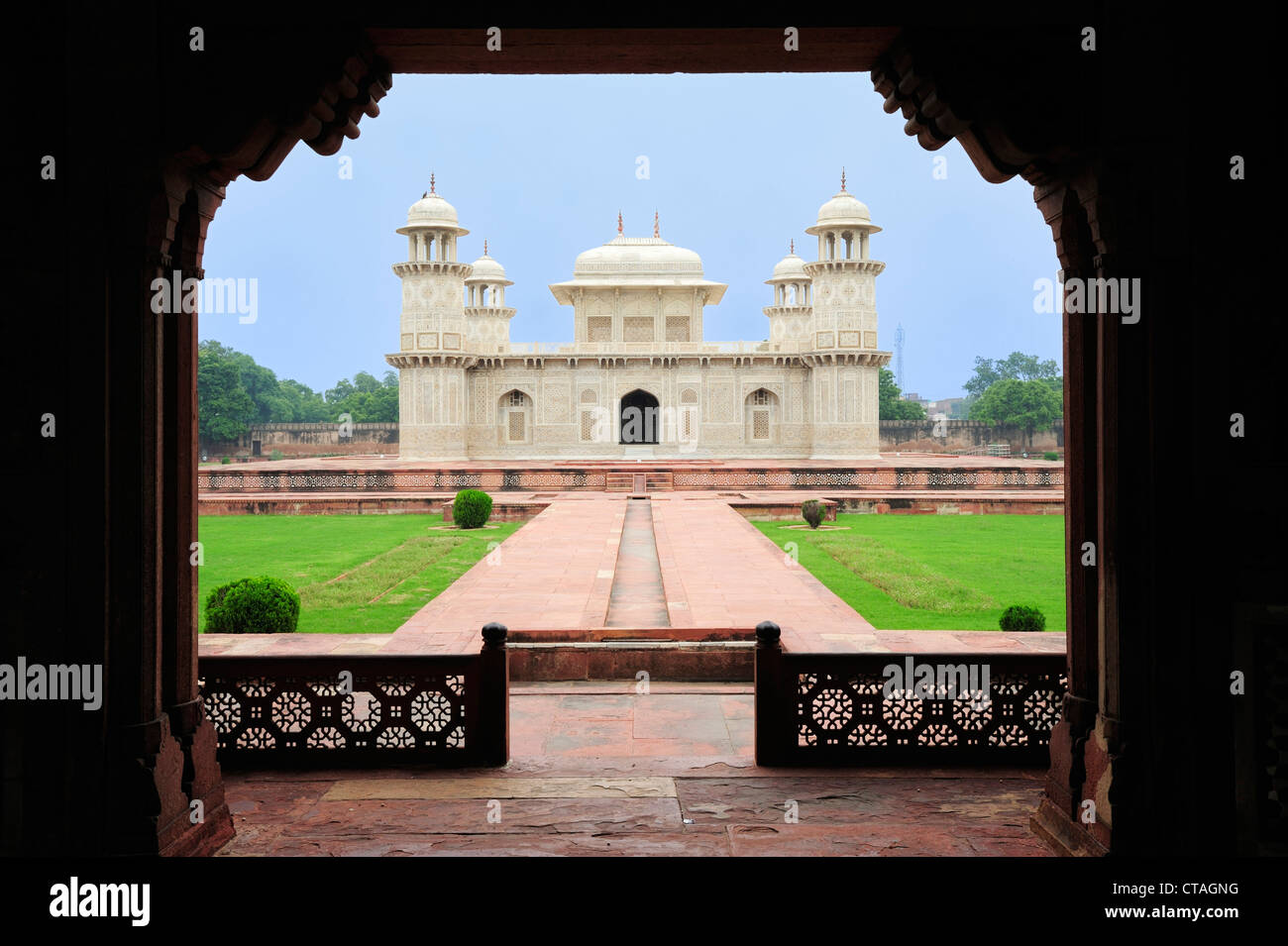 Tomb of Itimad-ud-Daula, Little Taj, Agra, Uttar Pradesh, India Stock Photo