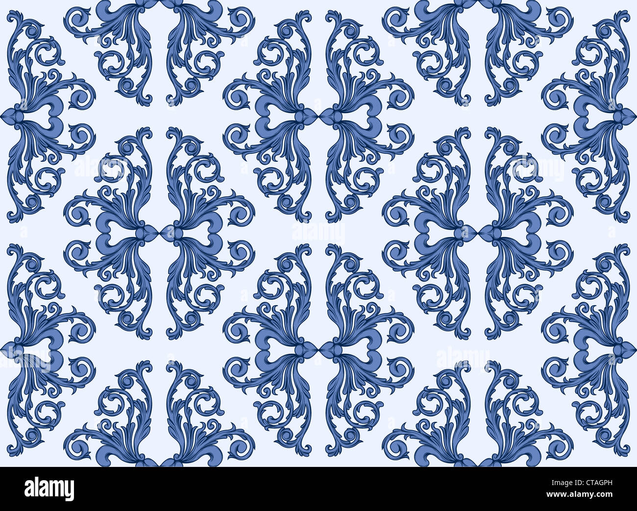 floral seamless pattern vector illustration Stock Photo - Alamy