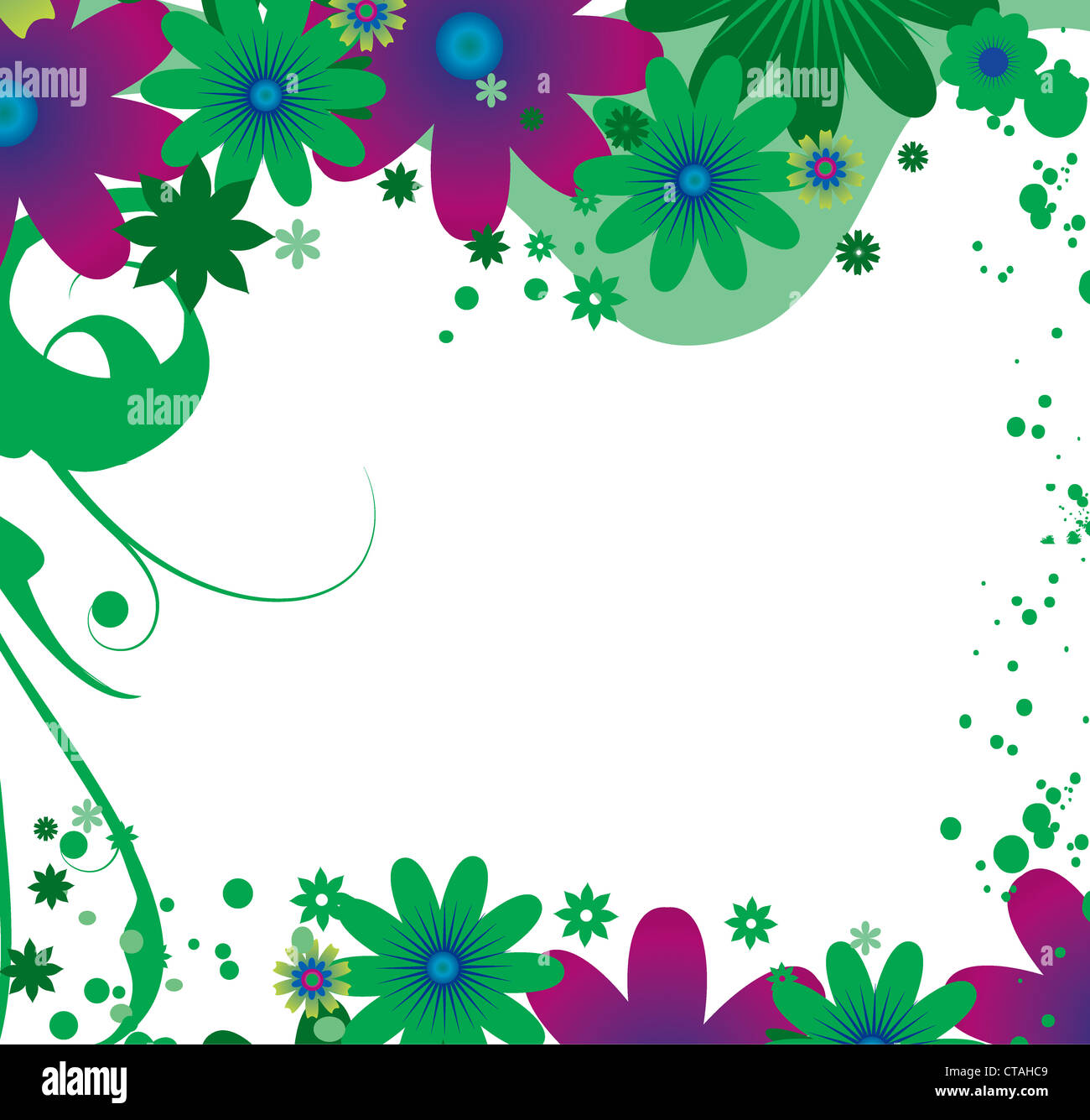 abstract floral background vector illustration Stock Photo - Alamy