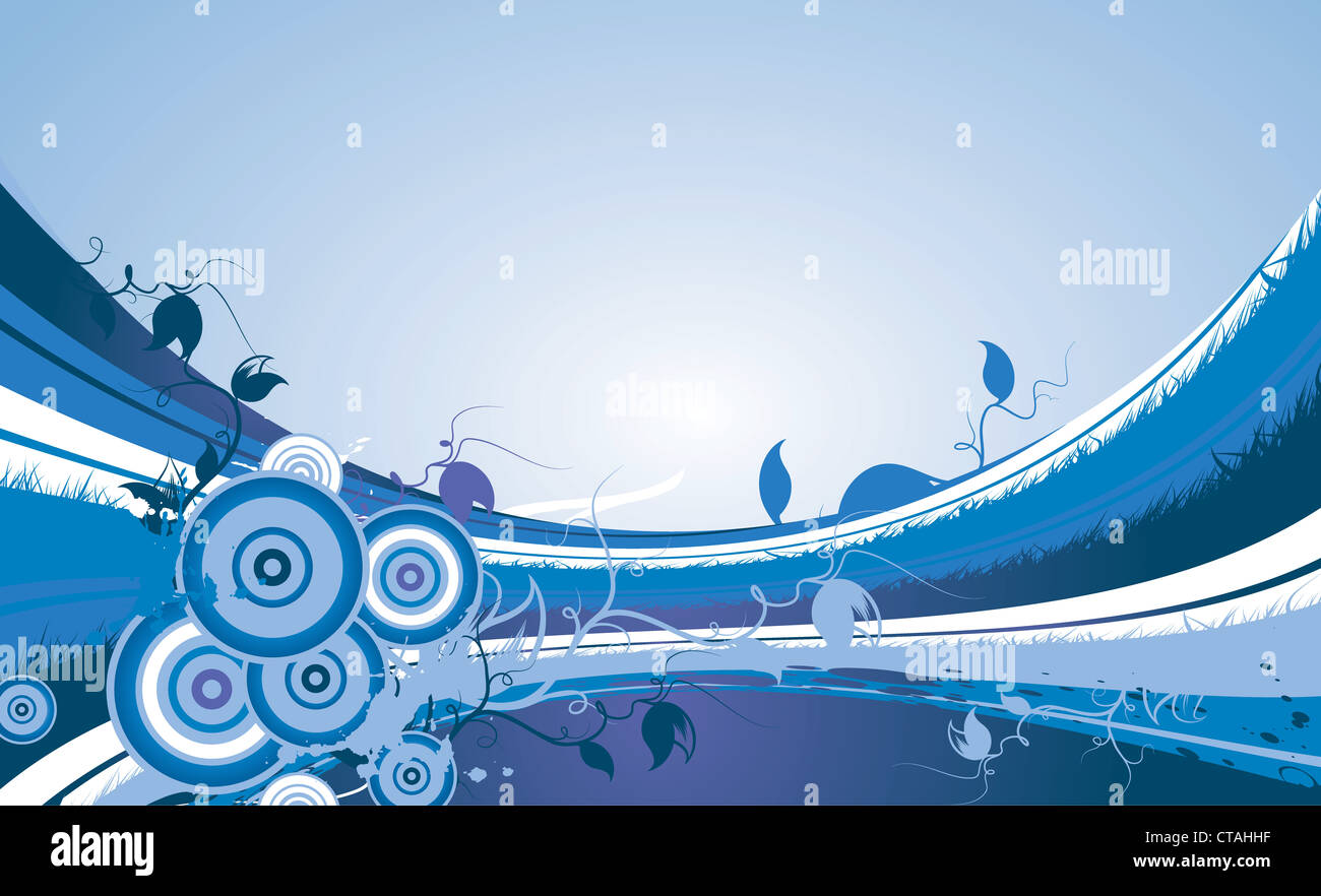 abstract floral background vector illustration Stock Photo - Alamy