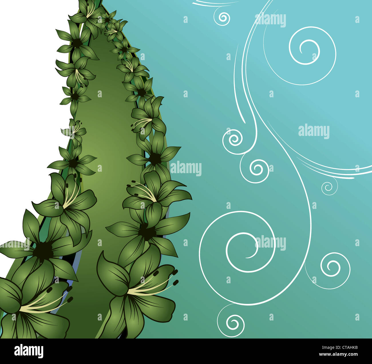 abstract illustration of a background with floral Stock Photo - Alamy