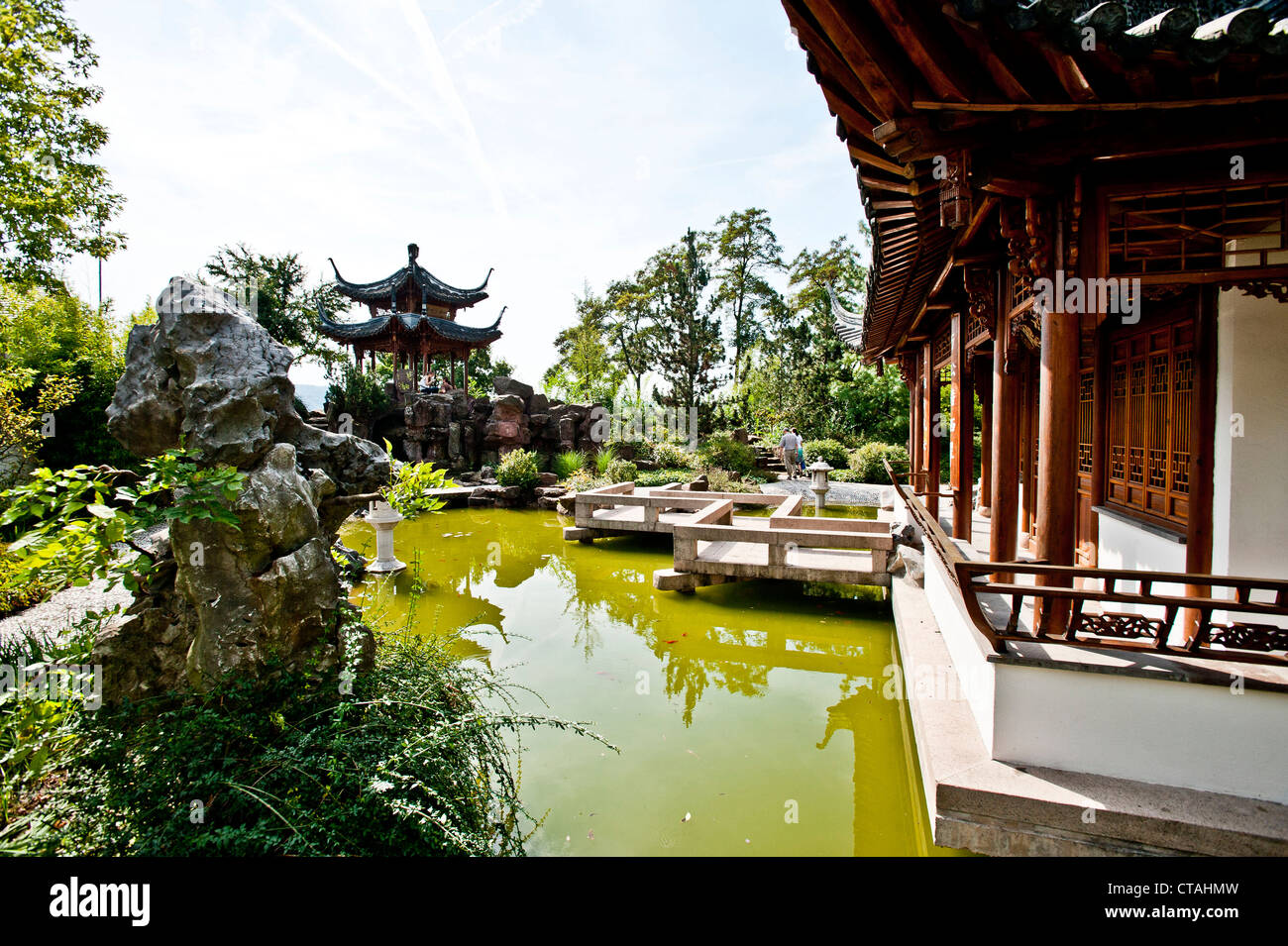 Chinese garden in Stuttgart, BadenWurttemberg, Germany Stock Photo Alamy