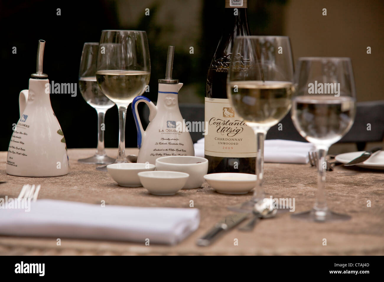 Impression at restaurant  La Colombe, Constantia, Western Cape, South Africa, RSA, Africa Stock Photo