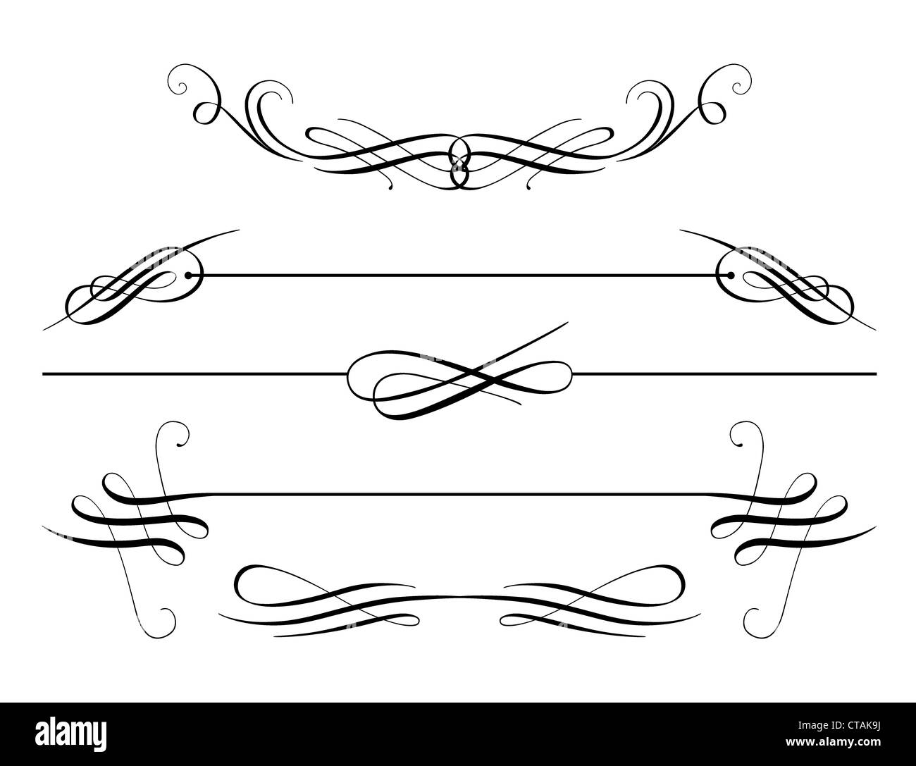 стиль подчеркивания. узор горизонтальный. декоративные линии. линейный узор. узоры для текста.
