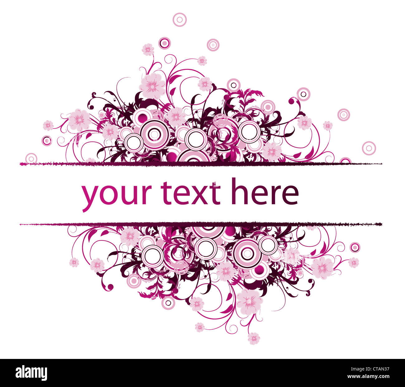 Abstract Indesign Photo Frame abstract illustration of a frame with floral Stock Photo - Alamy