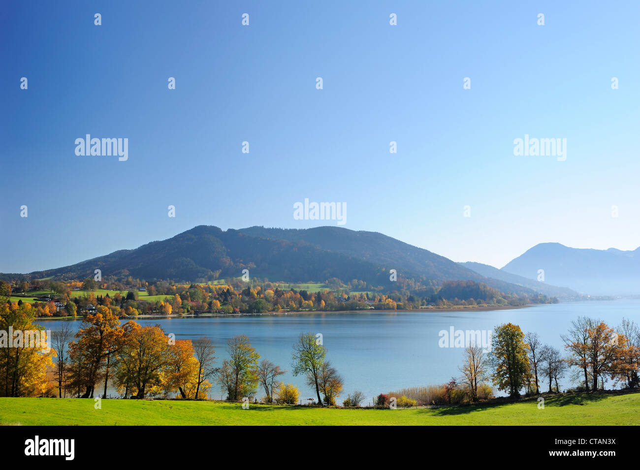 View To Lake Tegernsee In The Sunlight Lake Tegernsee Upper Bavaria 
