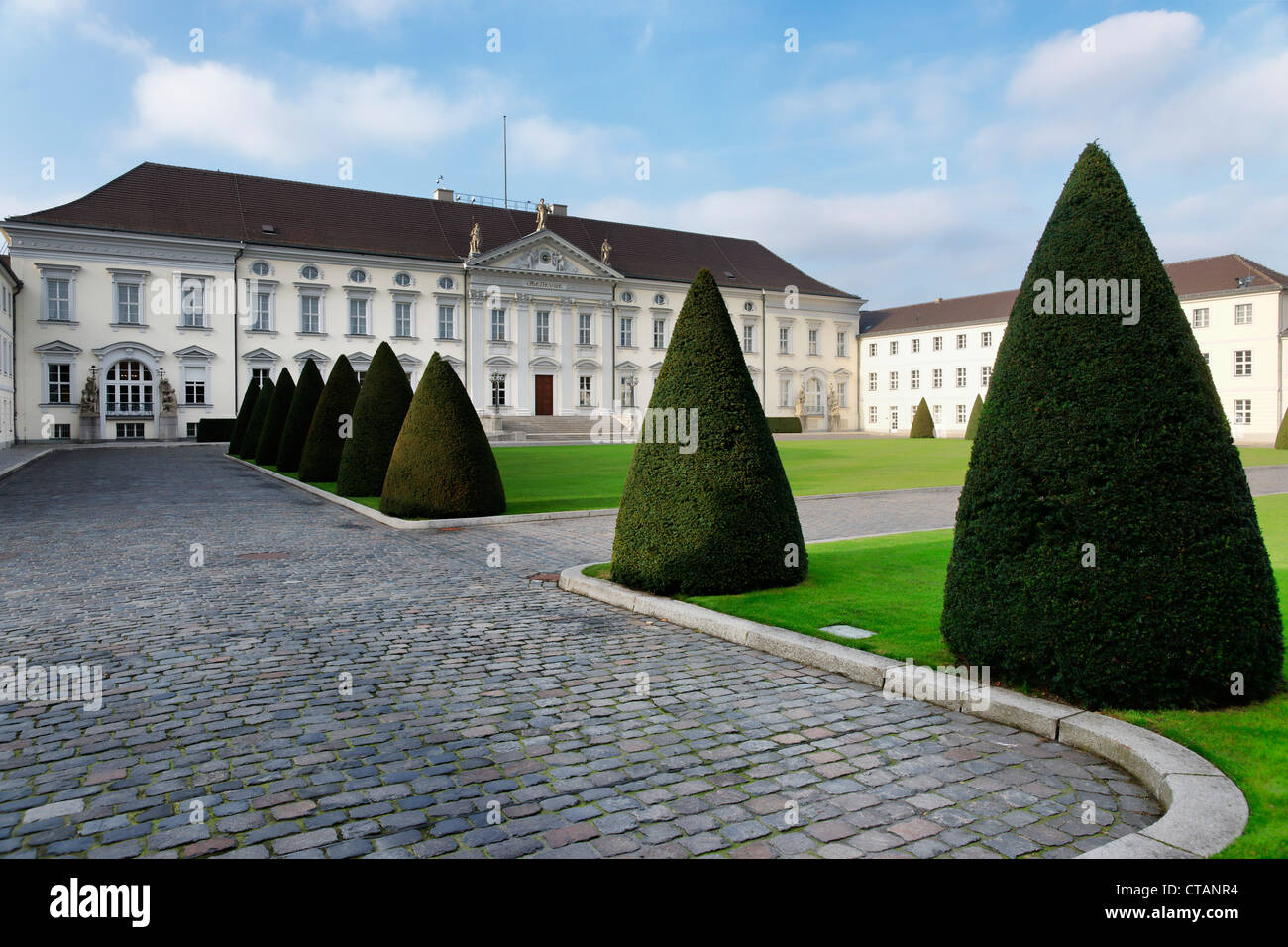 Castle Bellevue, Residence of the Federal President, Berlin center, Berlin, Germany, Europe Stock Photo