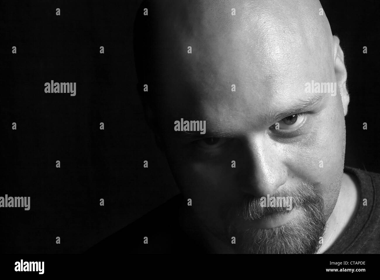 Bald Black and White Stock Photos & Images - Alamy