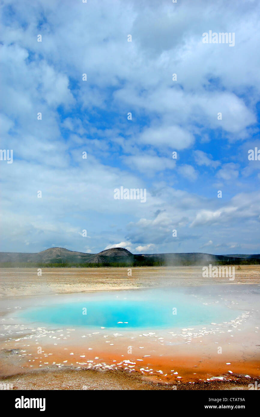 Opal Pool, Midway Geyser Basin, Yellowstone National Park Stock Photo