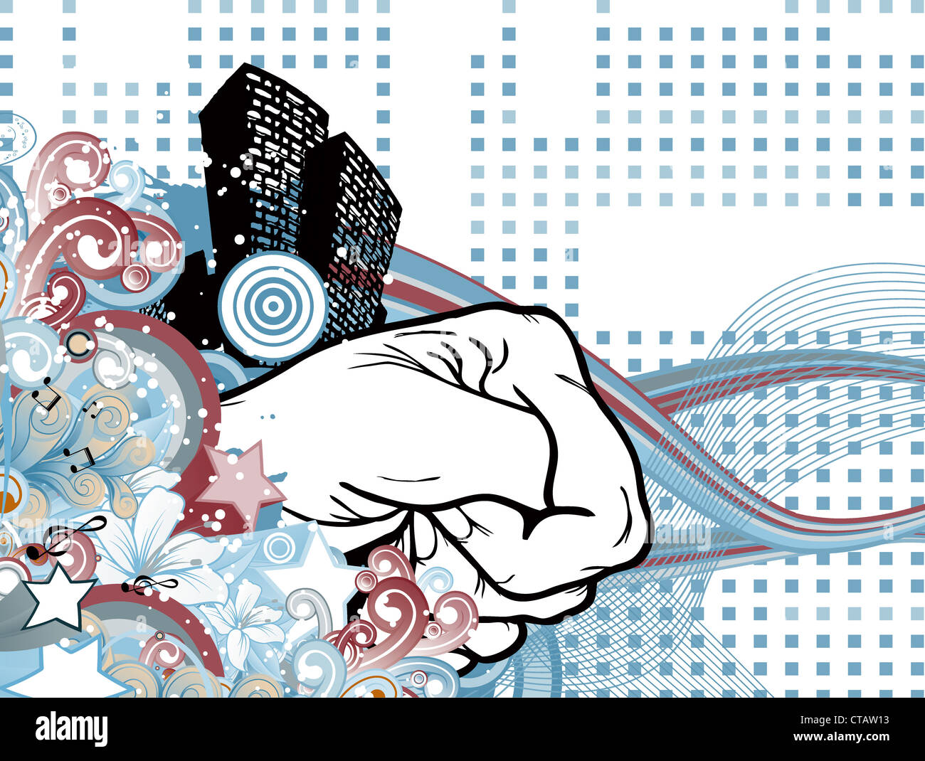 vector urban poster with punch Stock Photo Alamy