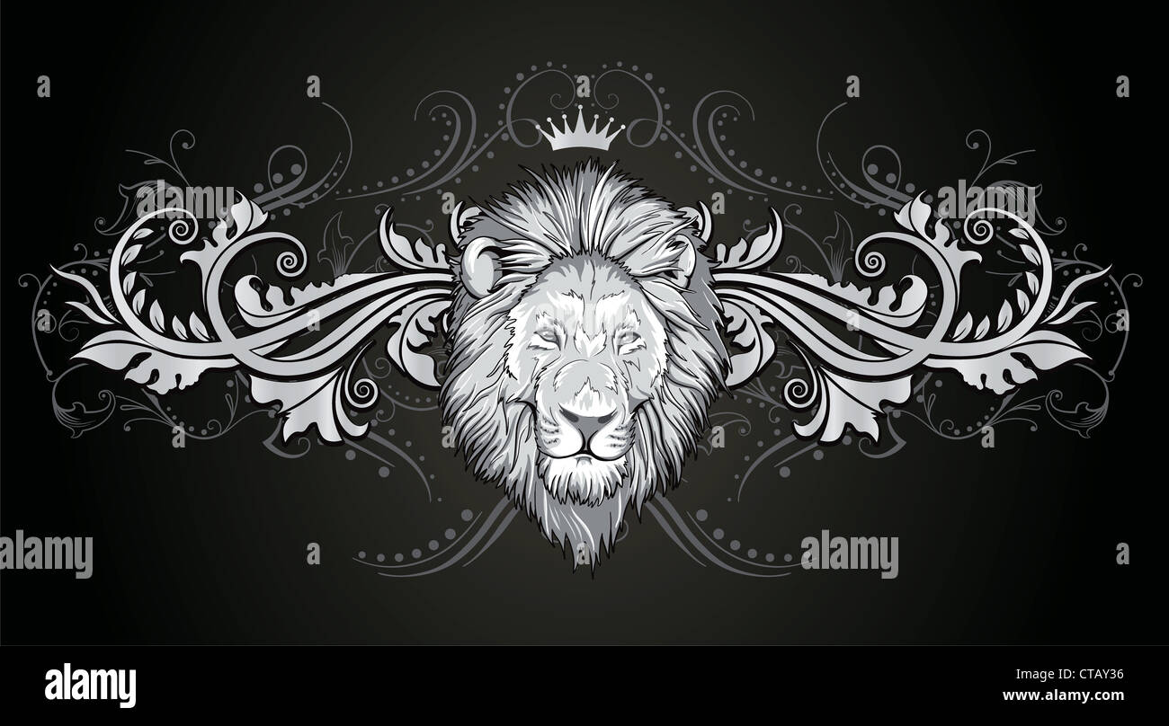 vector vintage emblem with grunge background Stock Photo - Alamy
