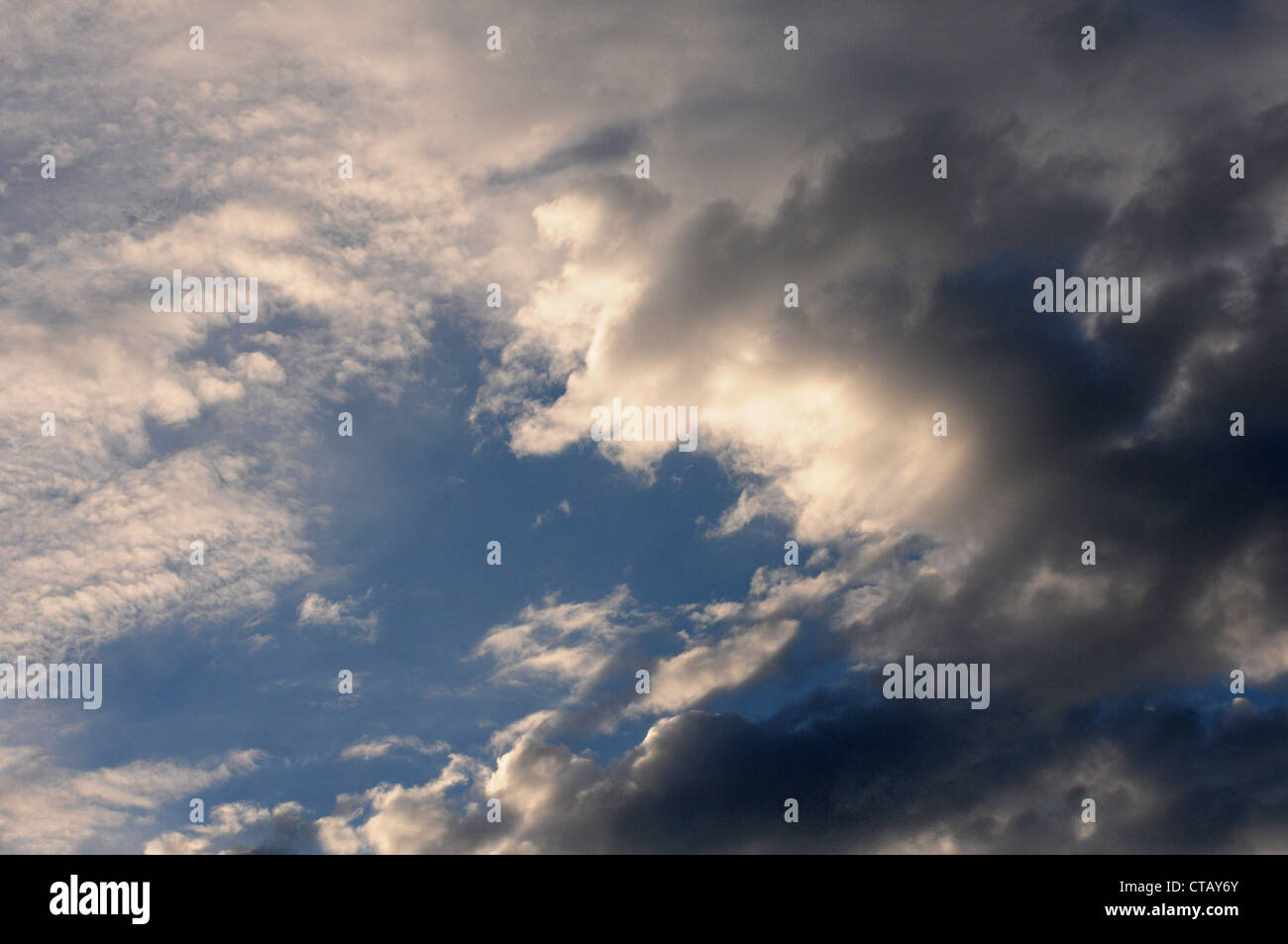 Blue sky with clouds Stock Photo - Alamy