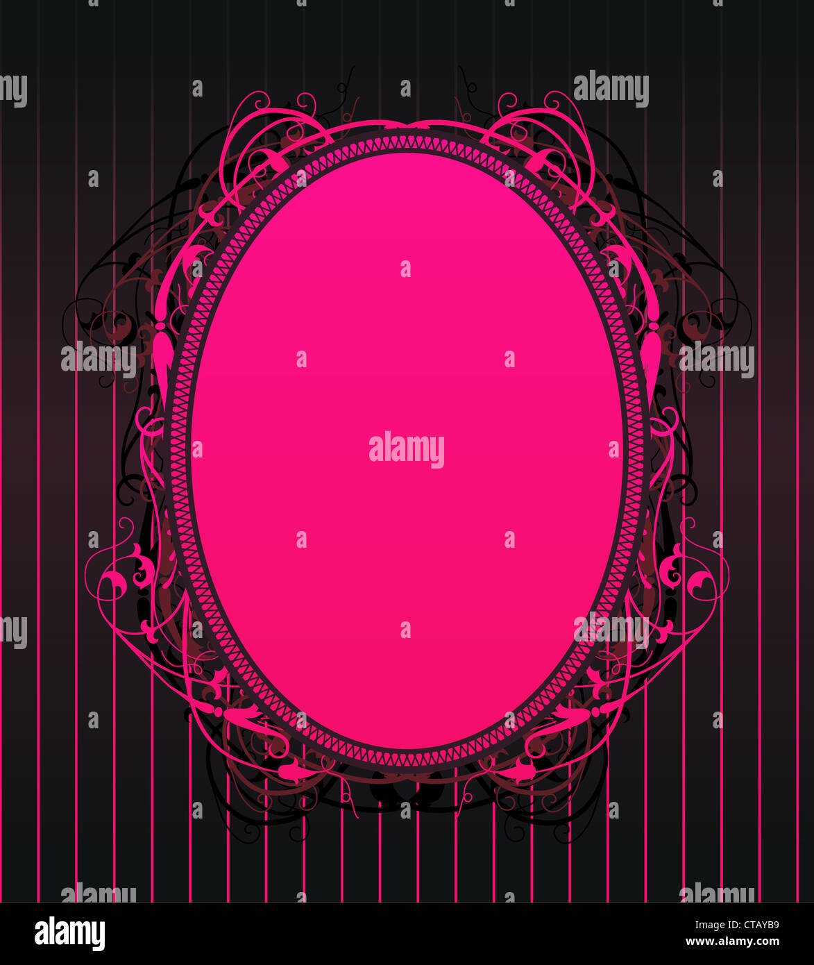 floral frame vector illustration Stock Photo - Alamy