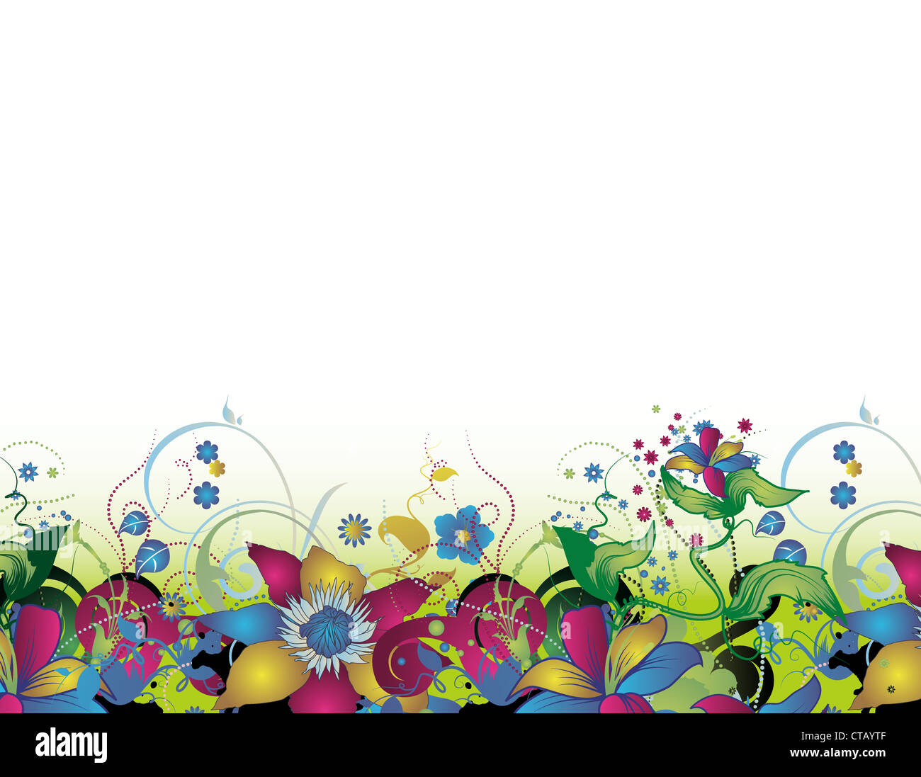 abstract illustration of a background with floral Stock Photo - Alamy