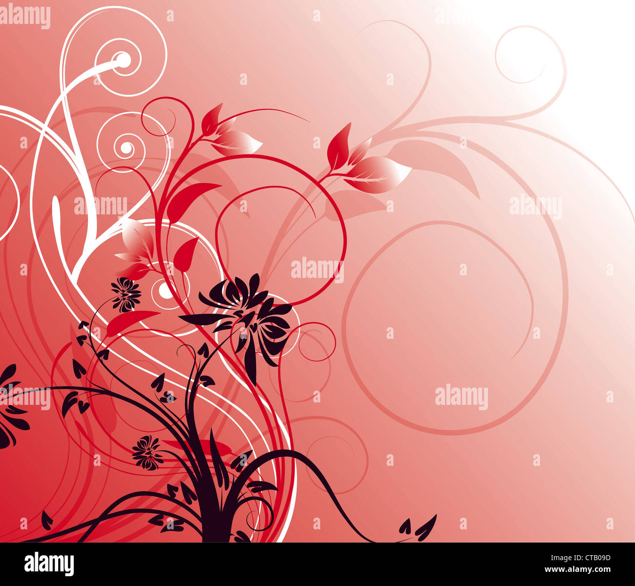 abstract floral background vector illustration Stock Photo - Alamy