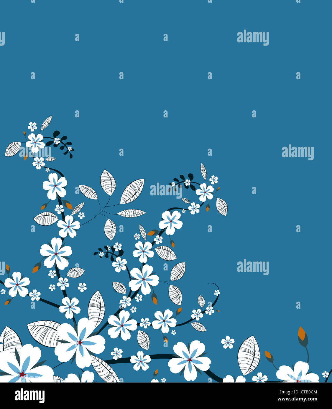 spring floral background vector illustration Stock Photo - Alamy