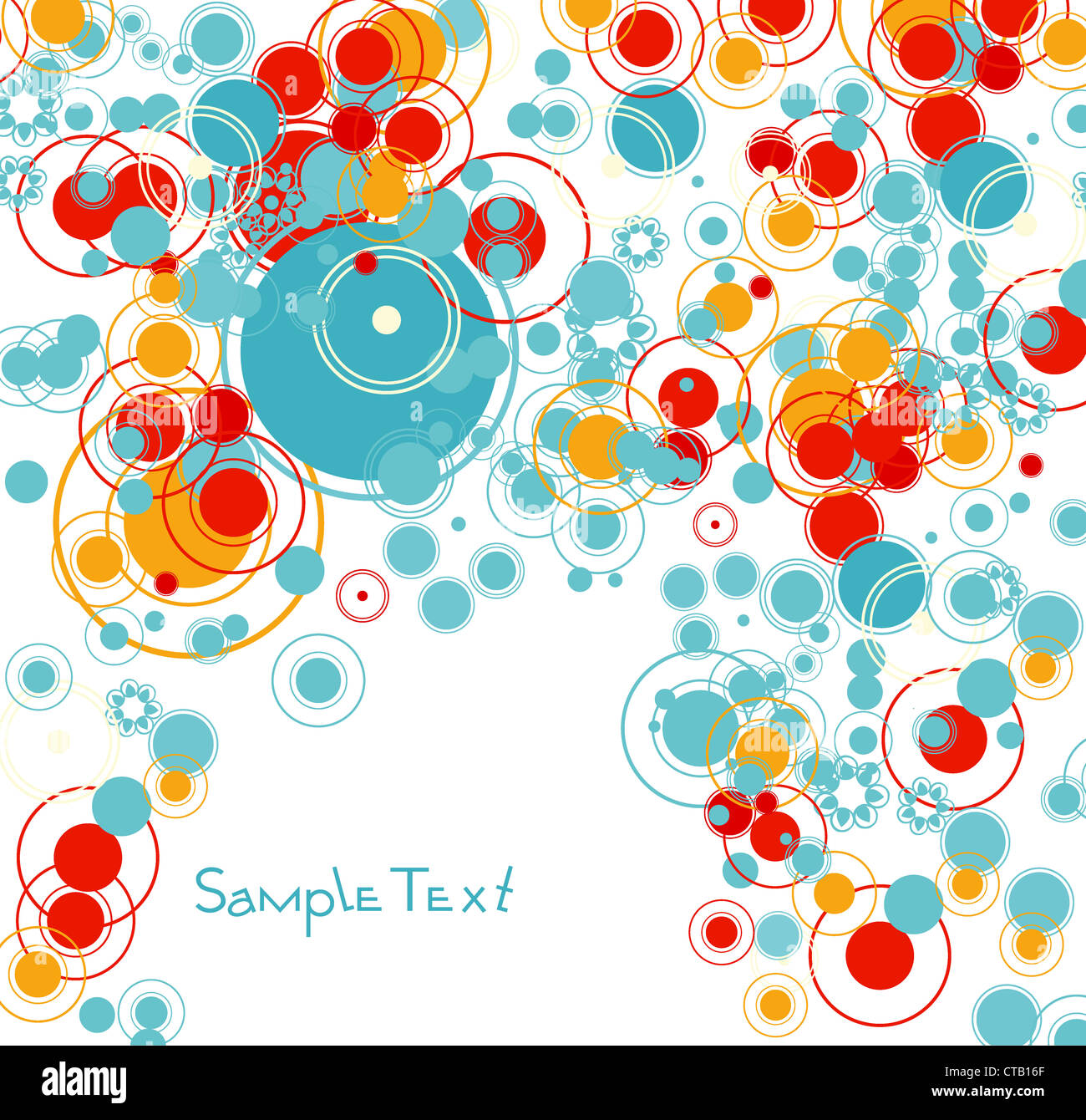 vector abstract background with circles Stock Photo - Alamy