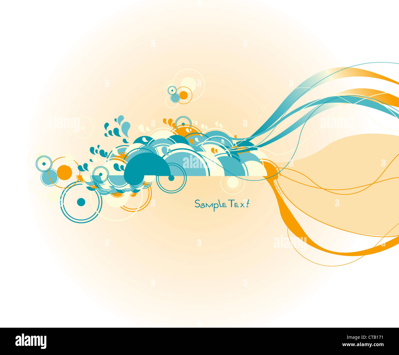 vector abstract background with circles Stock Photo - Alamy