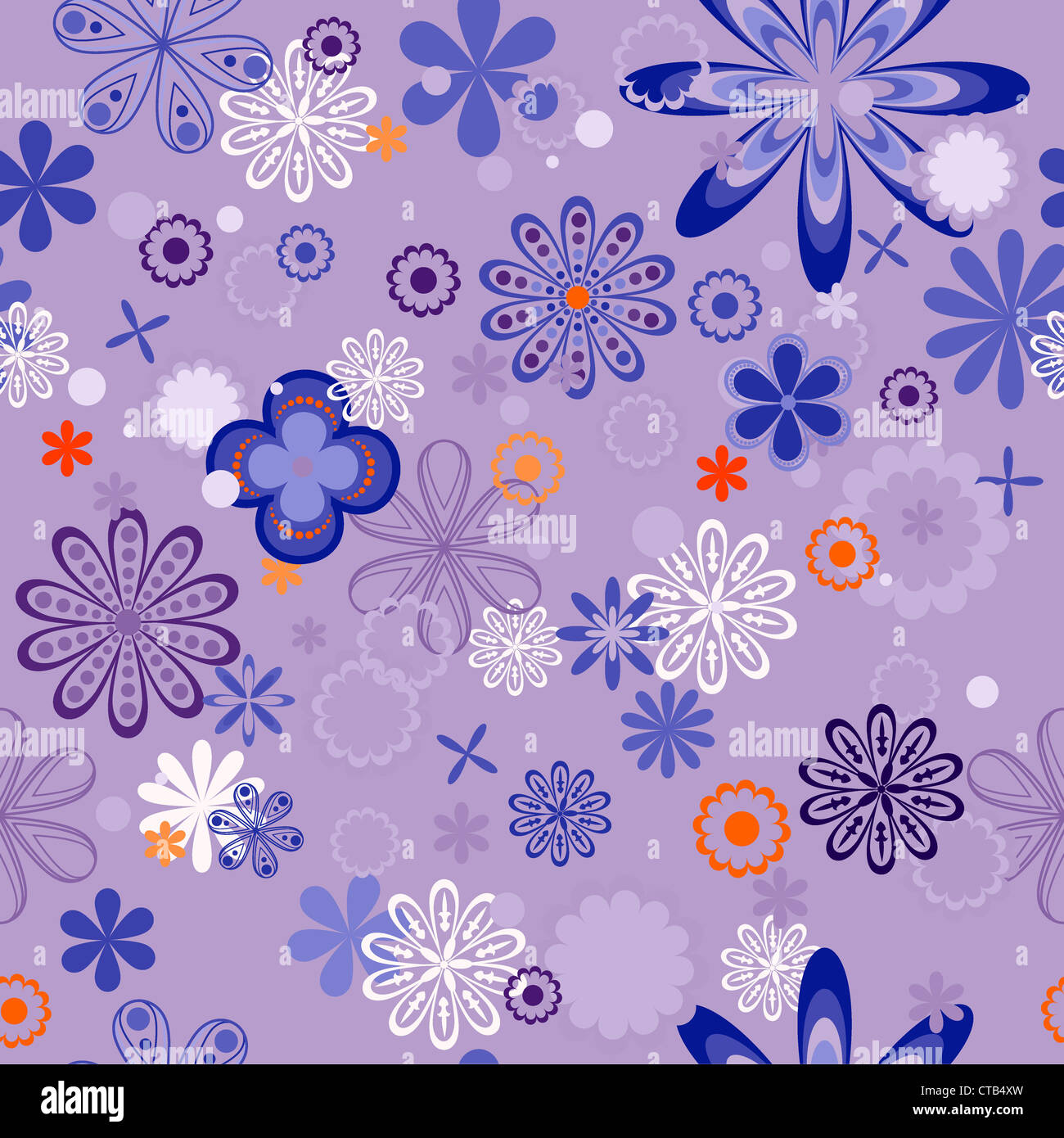 seamless floral background vector illustration Stock Photo - Alamy