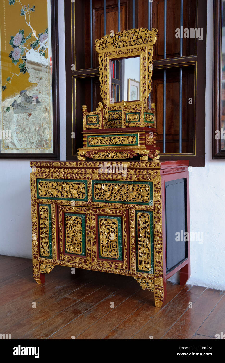 Oriental Cabinet Peranakan Mansion Penang Malaysia Stock Photo Alamy   Oriental Cabinet Peranakan Mansion Penang Malaysia CTB6AM 