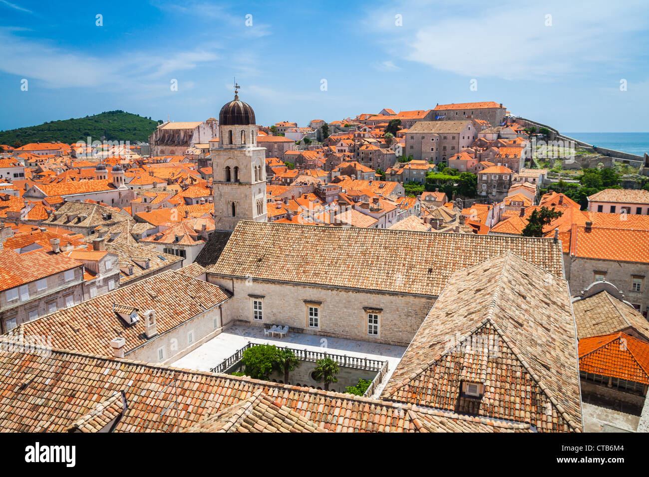 Church gallery in Dubrovnik's Old Town Stock Photo