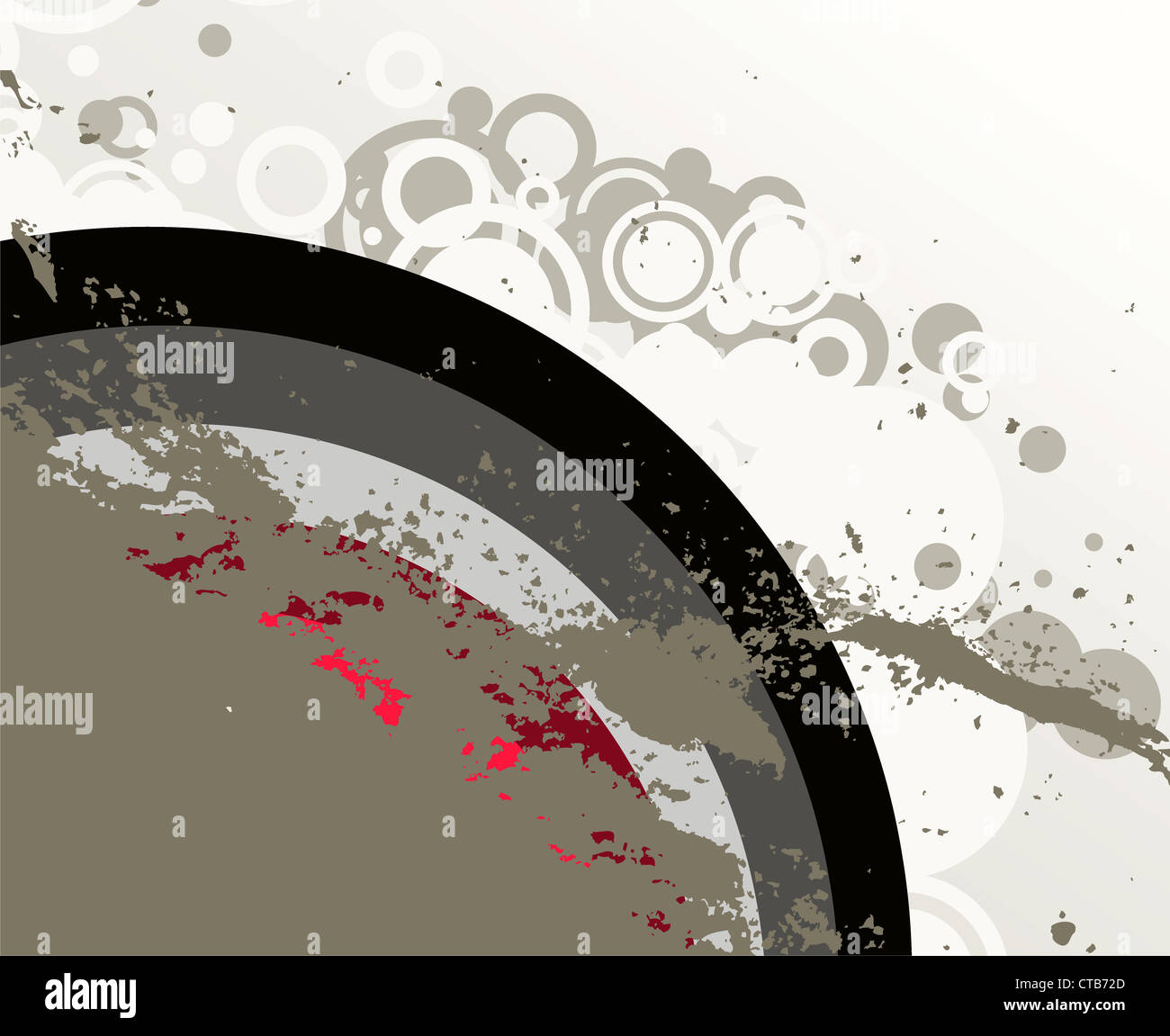 vector grunge background with circles Stock Photo - Alamy