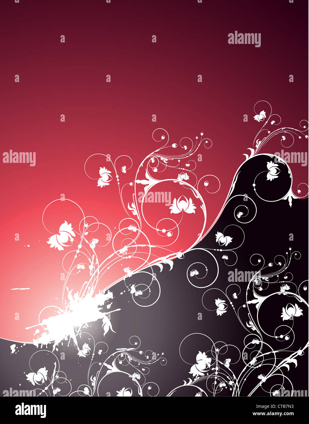 vector abstract floral background Stock Photo - Alamy
