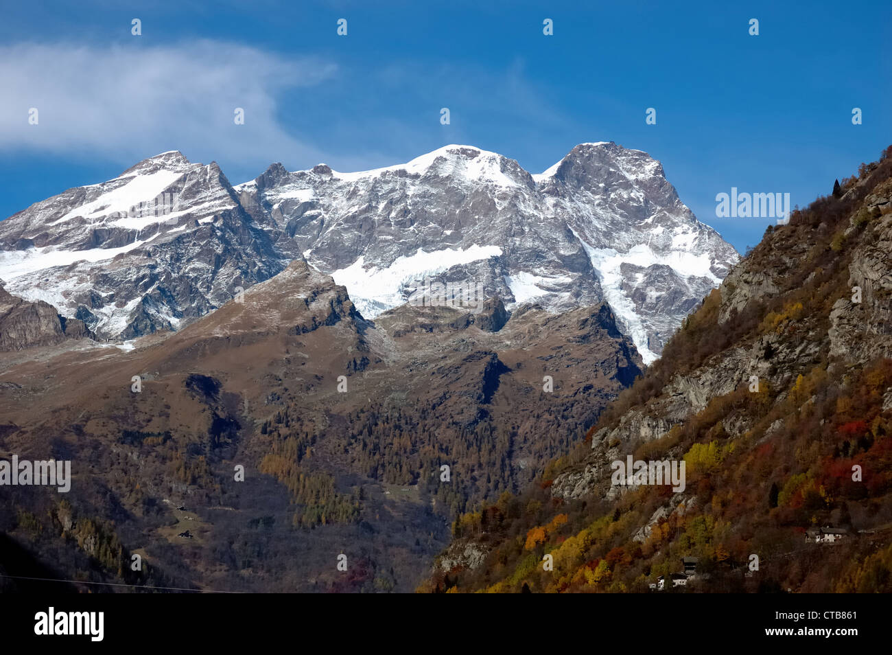 South side of Monte Rosa massif, west Alps, Italy Stock Photo - Alamy