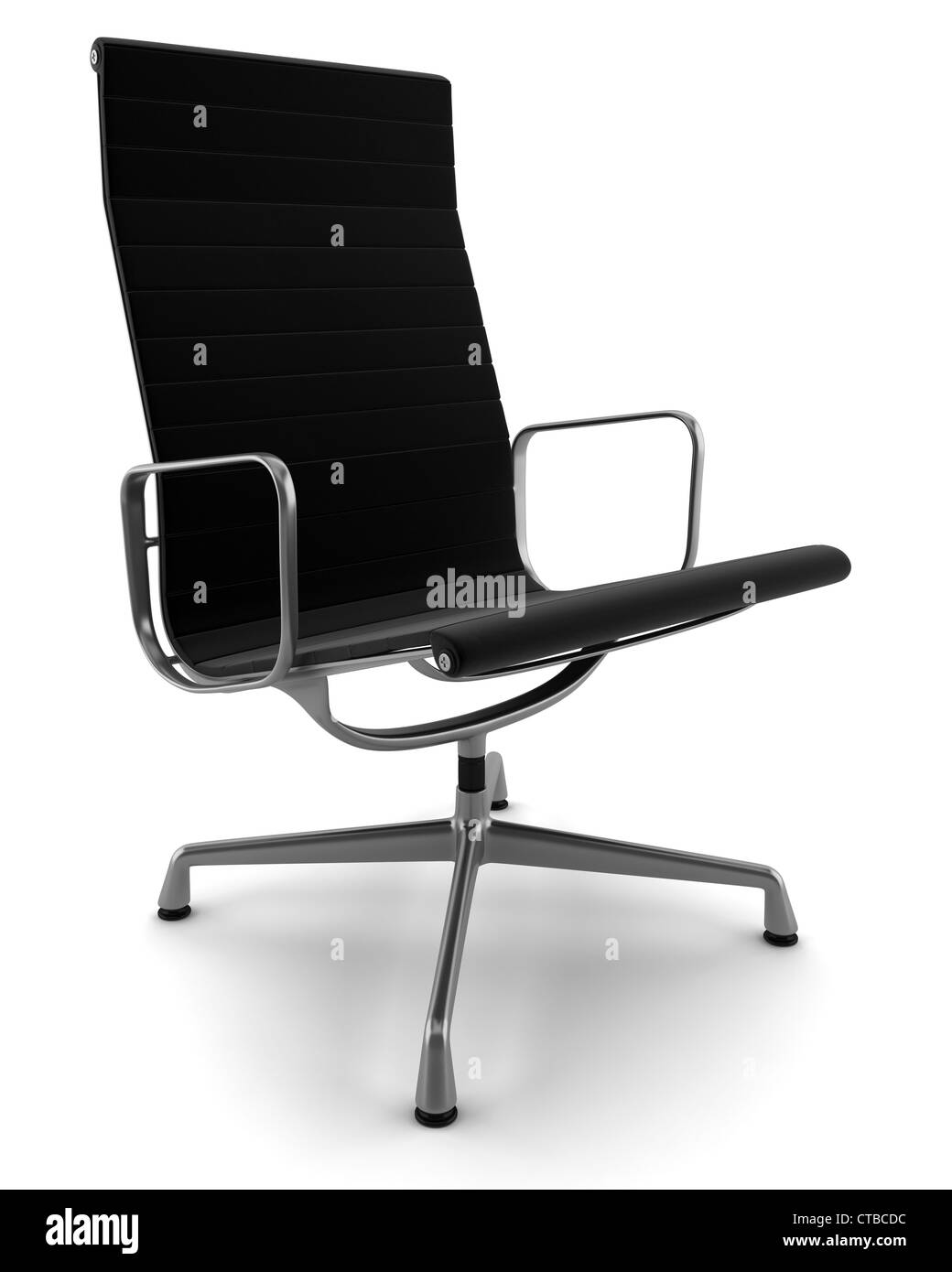 black office chair isolated on white background Stock Photo Alamy