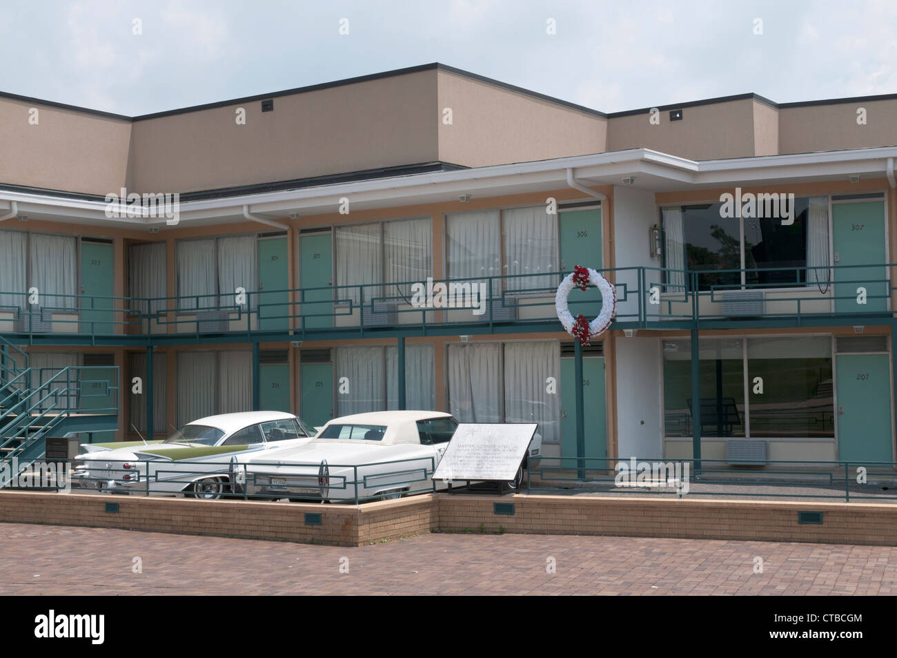 Tennessee, Memphis, National Civil Rights Museum housed in the Lorraine Motel, where Martin Luther King Jr. was assassinated Stock Photo