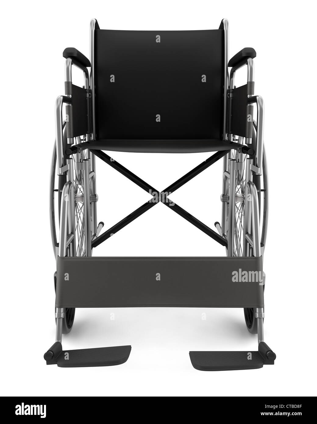 invalid chair isolated on white background with clipping path Stock ...