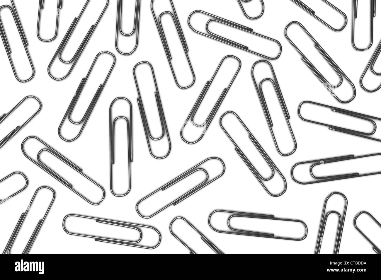 paperclips isolated on white background Stock Photo Alamy
