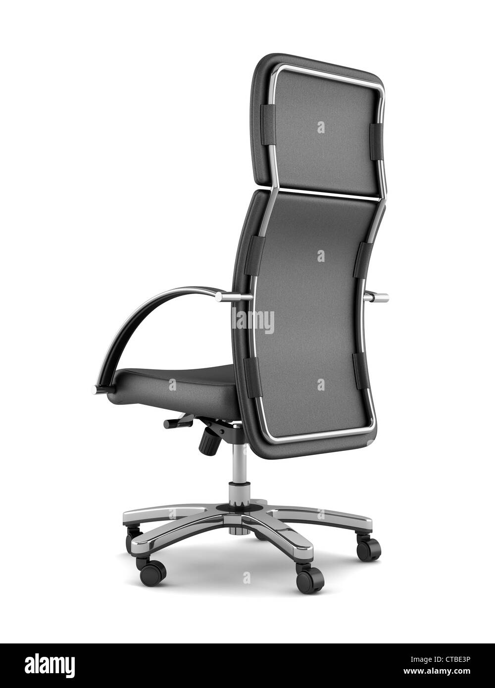modern black office chair isolated on white background Stock Photo Alamy