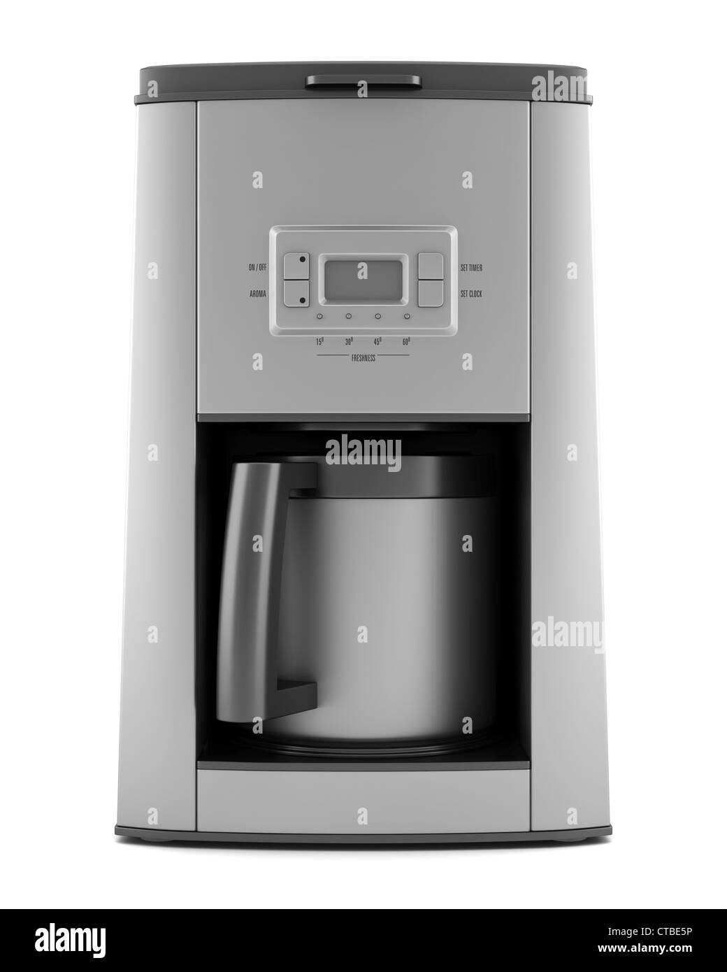modern coffee machine isolated on white background with clipping path ...
