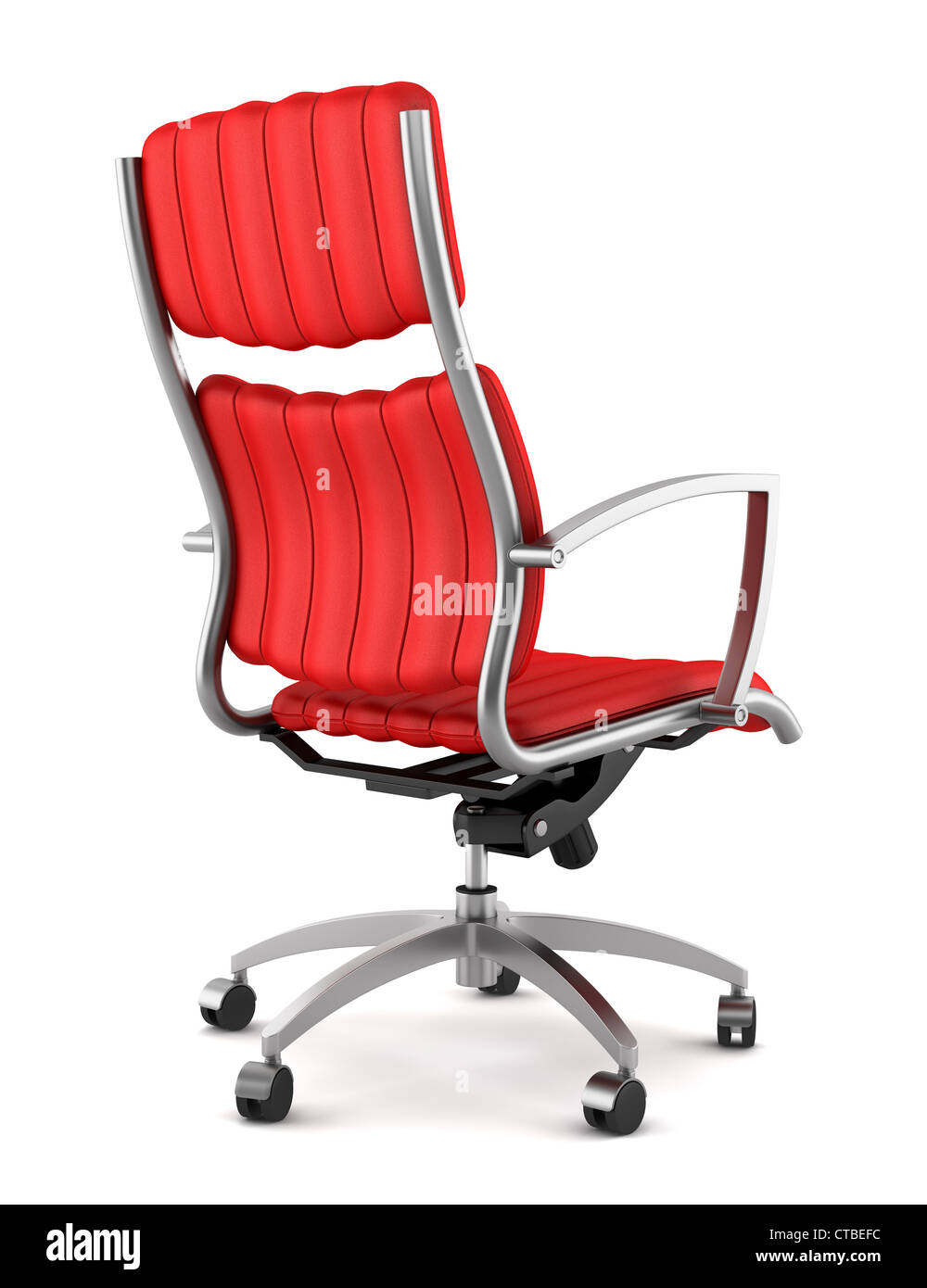 modern red office chair isolated on white background Stock Photo Alamy