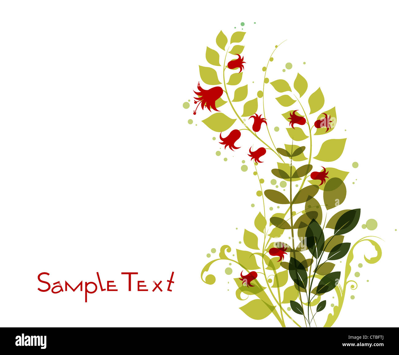 abstract floral background vector illustration Stock Photo - Alamy
