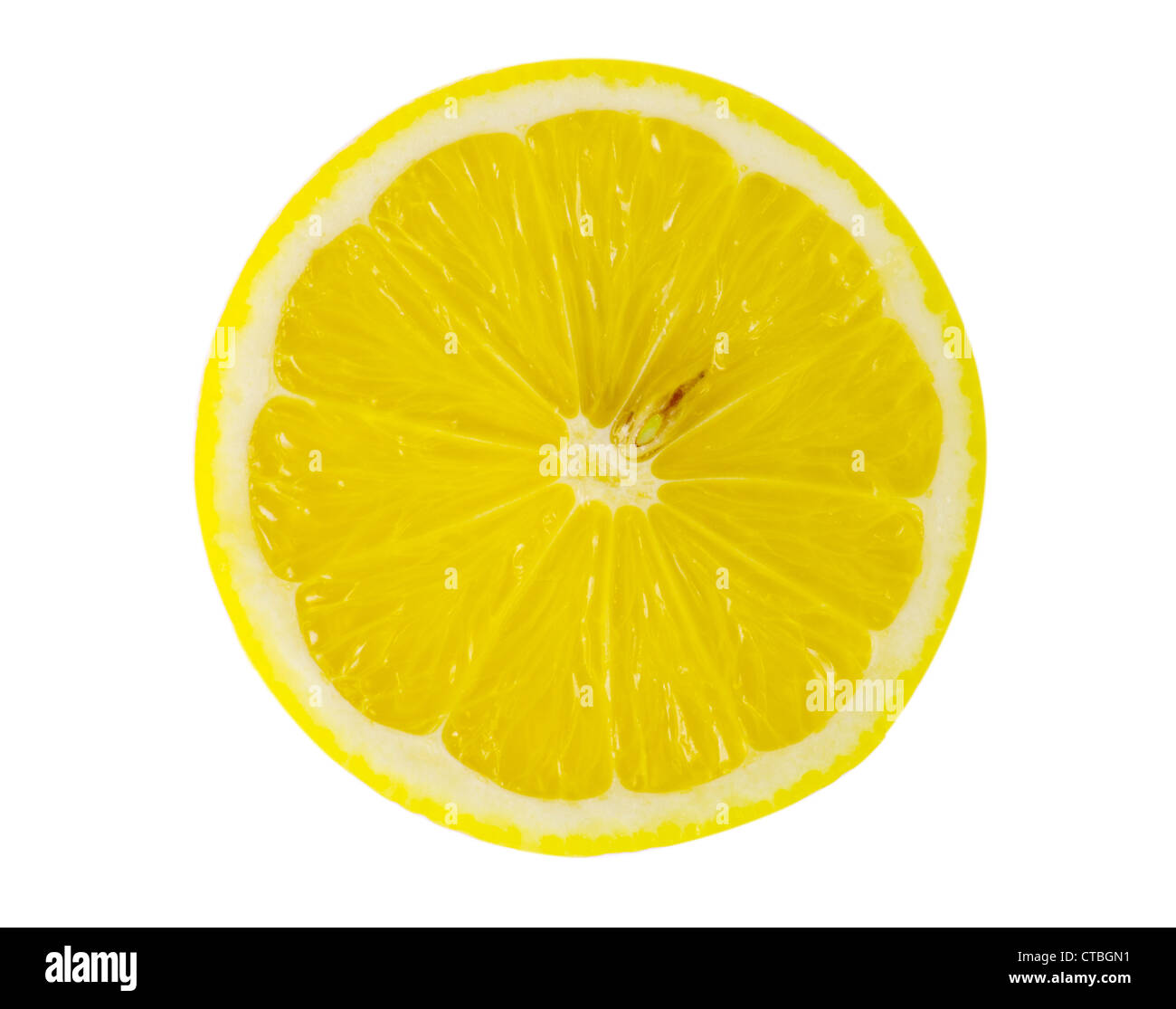 slice of lemon isolated on white background Stock Photo - Alamy